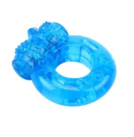 Vibrating Cock Ring 1.8 cm Blue